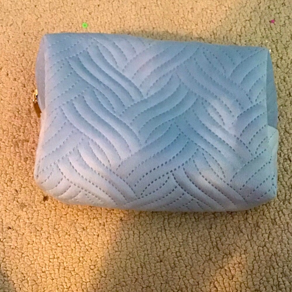 Aesthetic Blue Makeup Bag